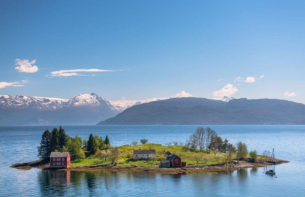 Hardangerfjord in summer by Sverre Hjornevik, Fjord Norway