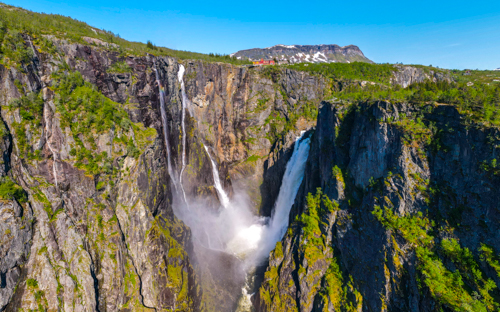 Voringfoss waterfall and Maabodal canyon. Photo by Rita de Lange, Fjord Travel Norway