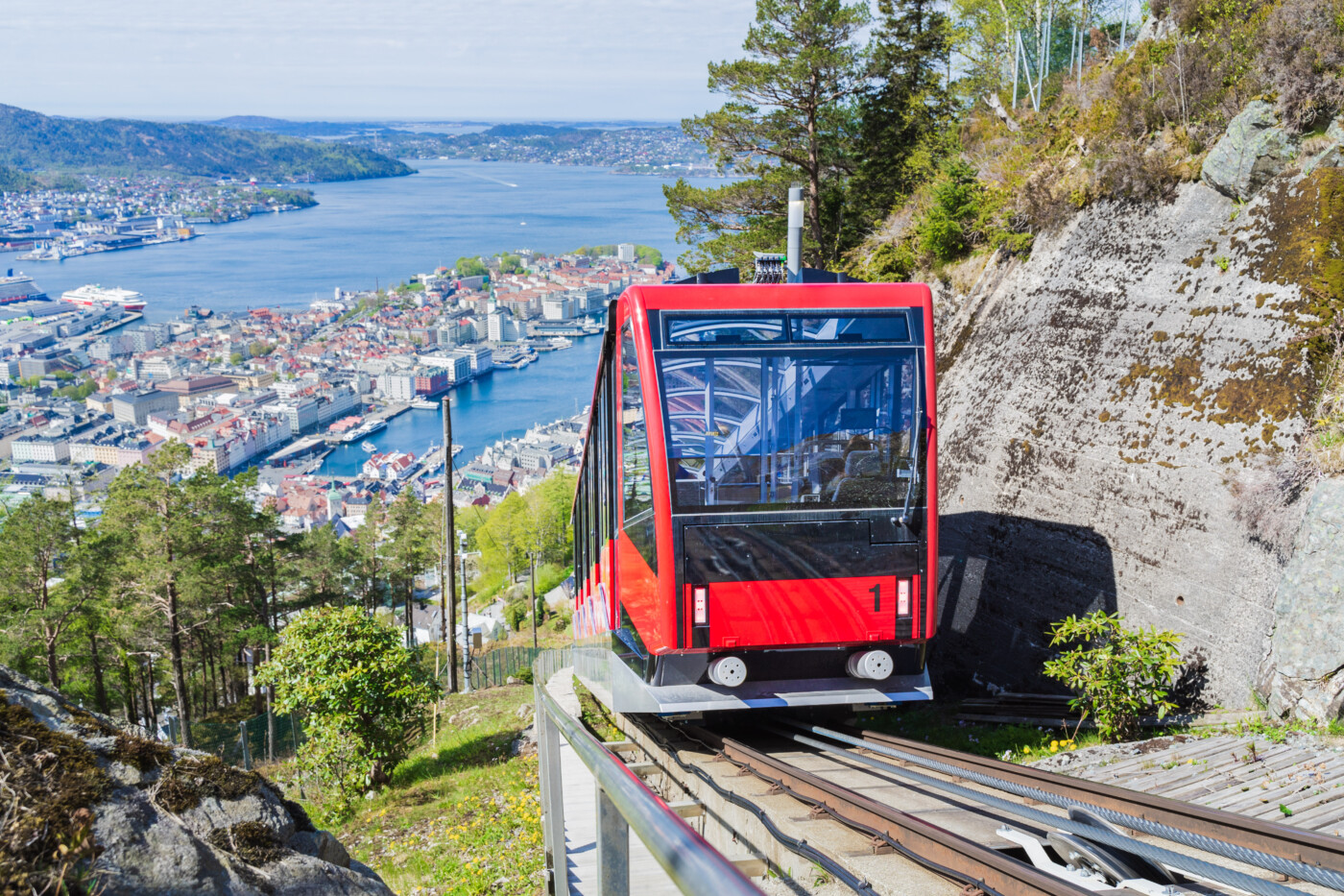 Fløybanen in Bergen - Photo by Casper Steinsland - Visit Bergen