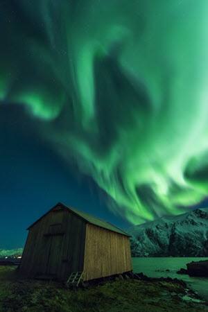 Northern Lights in Arctic Norway by Stian Klo, Hurtigruten