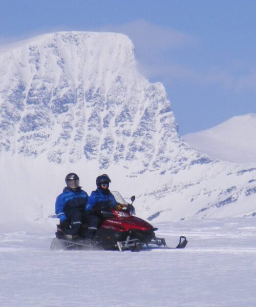 Snow Mobile Safari Tromso Area. Photo By Lyngsfjord Adventures