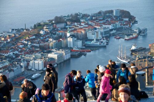 View Of Bergen From Mt Floyen By Oyvind Heen, Visit Bergen