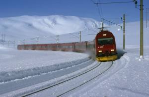 the Dovre rail line Norway. Photo by Rolf M Sorensen, NSB