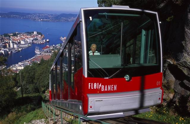 The Funicular in Bergen. Photo by Terje Rakke, Nordic Life/Innovation Norway