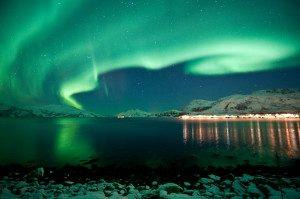 Northern Lights over Tromso. Photo by Gaute Bruvik, Nordnorsk Reiseliv