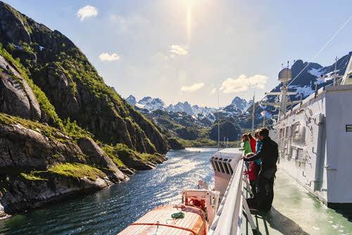 MS Richard with in Trollfjord by Agurtxane Concellon, Hurtigruten