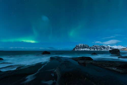 Northern Lights close to Lofoten Islands by Stian Klo, Hurtigruten