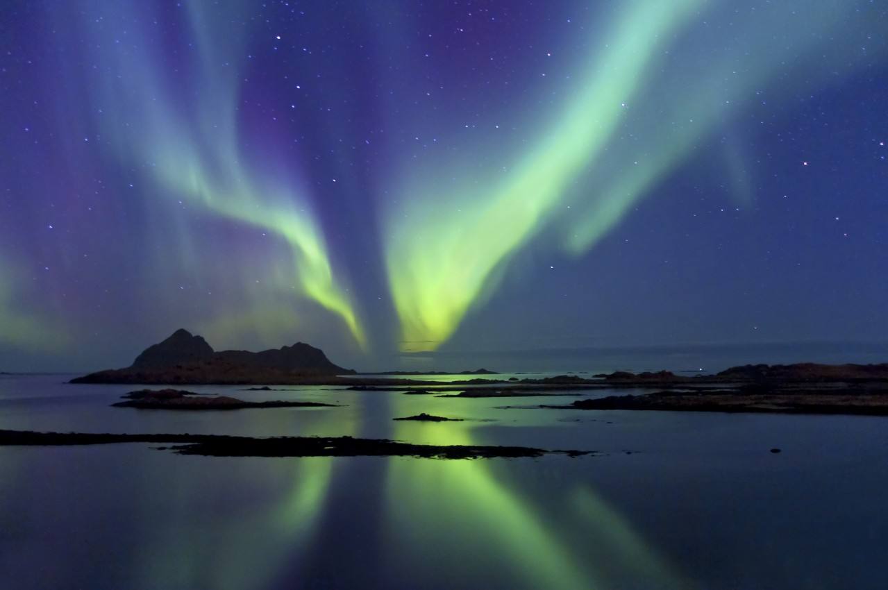 Northern Lights Arctic coast of Norway. Photo by Oystein Lunde Ingvaldsen, Nordnorsk Reiseliv