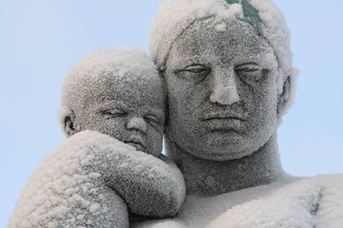 Vigeland Sculpture Park in winter by Kristian Qvigstad, Visit Oslo