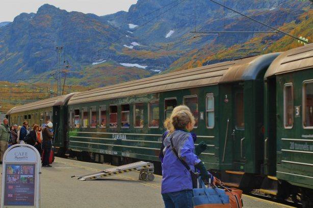 Flam Railway at Myrdal station. Photo by Rita de Lange, Fjord Travel Noway