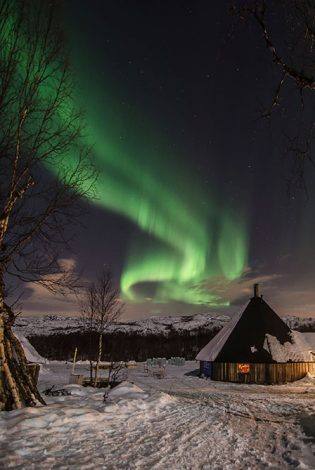 Northern Lights. Photo by Kirkenes Snow hotel