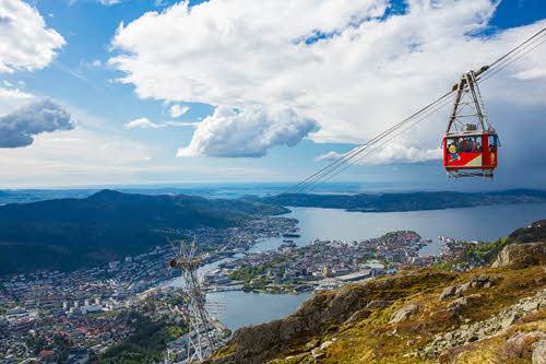 Gondola to Ulriken Mountain by Espen Haagensen, Visit Bergen