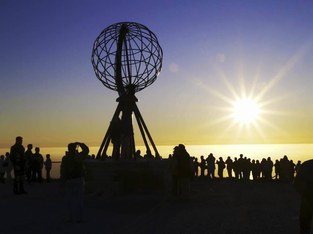 Midnight Sun at North Cape by Karl Thomas, Visit Norway
