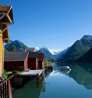 On the shores of Sognefjord by Oyvind Heen, Visit Norway