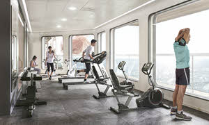 Gym with a view by Havila Voyages