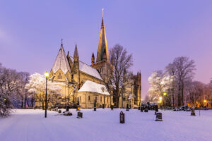Nidaros Cathdreal In Winter By Svein Erik Knoff, Visit Trondheim
