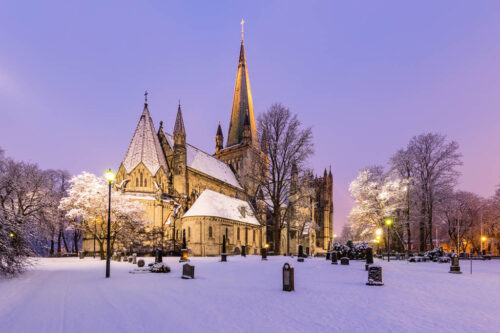 Nidaros Cathedral In Winter By Svein Erik Knoff, Visit Trondheim