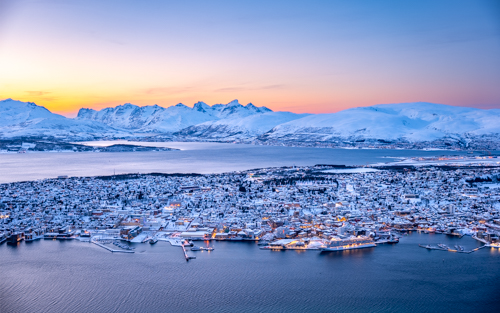 Tromso Arctic City Sunset by Bob Engelsen