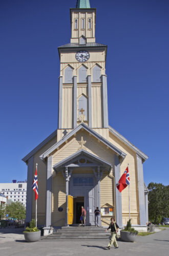 Tromsø Lutheran Cathedral bell tower by Bård Løken, www.nordnorge.com